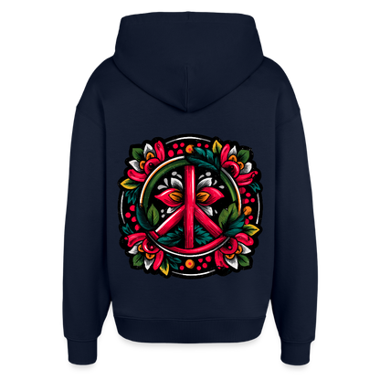 Colorful Harmony – Peace Sticker Art - Oversized Unisex Hoodie von Stanley/Stella - by Artful Alchemist