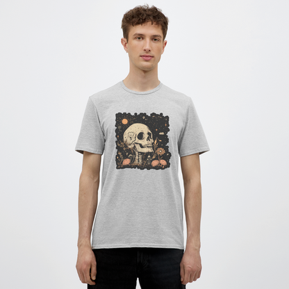 Boho Hippie Skelett im 60er, 70er Jahre Look - Männer T-Shirt - by Artful Alchemist