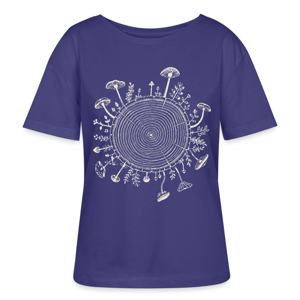 Baumringe & Pilze - Stanley/Stella Relaxed Rundhals Frauen Bio-T-Shirt SERENA - Dämmerung