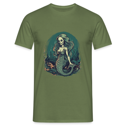 Comic Ghul Zombie Meerjungfrau - Männer T-Shirt - by Artful Alchemist