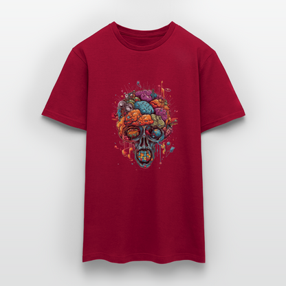 Surrealistischer, psychedelischer Totenkopf - Männer T-Shirt - by Artful Alchemist