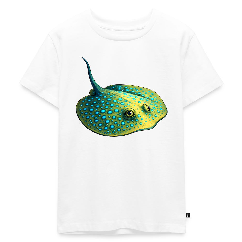 Blaupunktrochen - Kinder Premium T-Shirt - Weiß