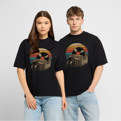 Vinyl Culture – Oversized Unisex Bio T-Shirt Blaster 2.0 - Schwarz