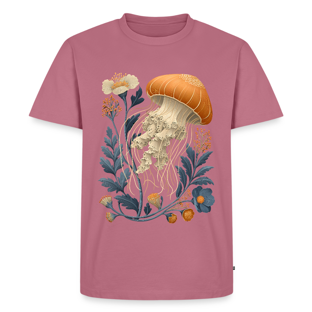 Florale Qualle - Männer Premium T-Shirt - Mauve