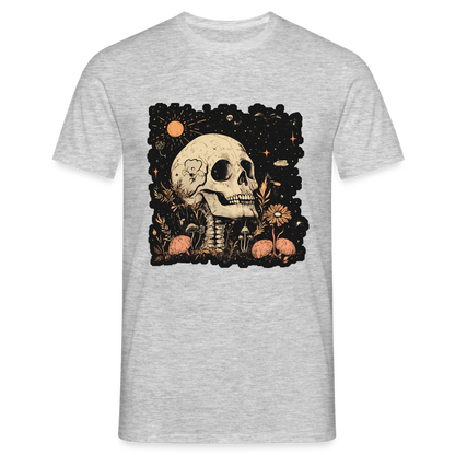 Boho Hippie Skelett im 60er, 70er Jahre Look - Männer T-Shirt - by Artful Alchemist