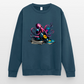 DJ Oktopus – Wenn Tiefsee auf Vinyl trifft - Unisex Pullover - Indigoblau