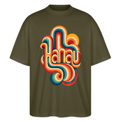 Hanau Retro – Oversized Unisex Bio T-Shirt - Khaki