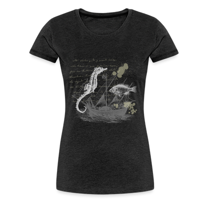 Vintage Steampunk Seepferdchen Motiv - Frauen Premium T-Shirts - by Artful Alchemist