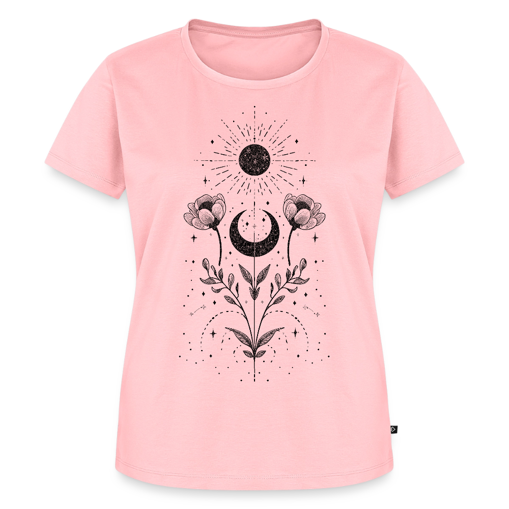 Celestial Bloom – Boho Moon & Sun - Frauen Premium Bio T-Shirt - by Artful Alchemist