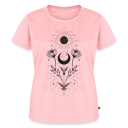 Celestial Bloom – Boho Moon & Sun - Frauen Premium T-Shirt - by Artful Alchemist