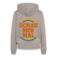 „Schau Mer Mal“ – Retro Look aus Hessen - Frauen Premium Bio Hoodie - Taupe