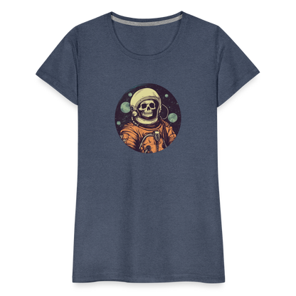 Gruseliges Skelett als Astronaut - Frauen Premium T-Shirt - by Artful Alchemist