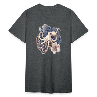 Vintage Oktopus - Männer Gildan Heavy T-Shirt - by Artful Alchemist