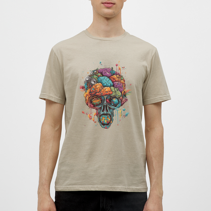 Surrealistischer, psychedelischer Totenkopf - Männer T-Shirt - by Artful Alchemist
