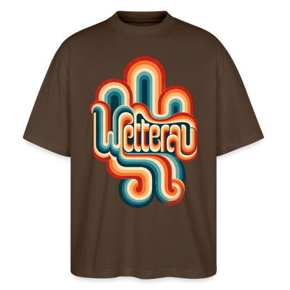 Wetterau Retro – Oversized Unisex Bio T-Shirt - Dunkelbraun