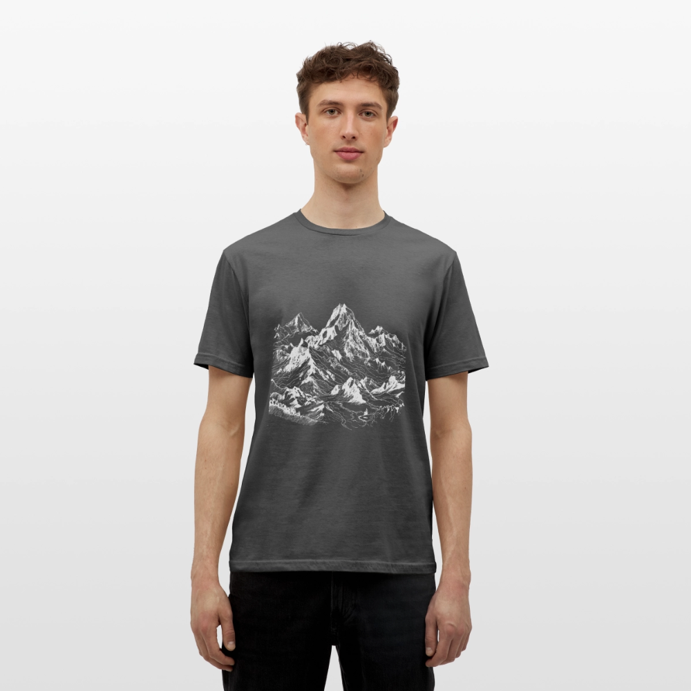 Alpine Peak – Minimalist Mountain - Männer T-Shirt - by Artful Alchemist