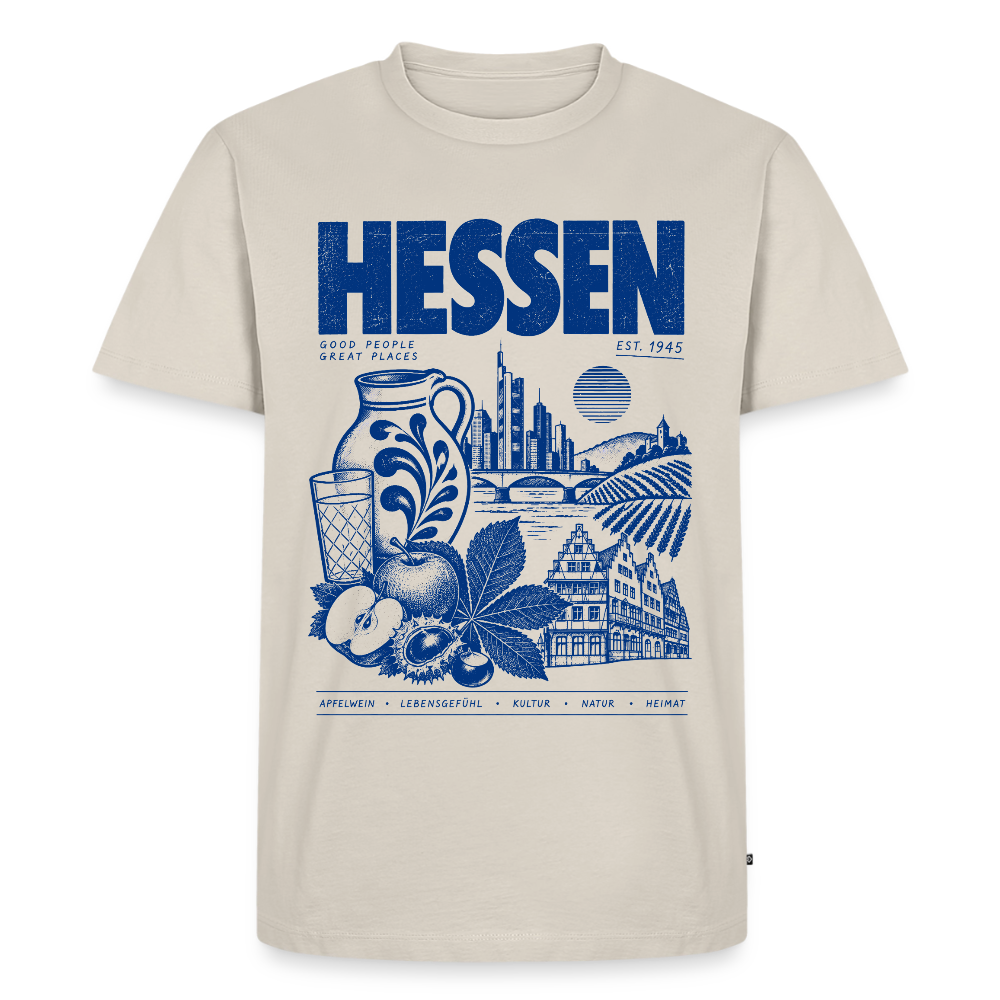 Hessen – Männer Premium T-Shirt - Beige
