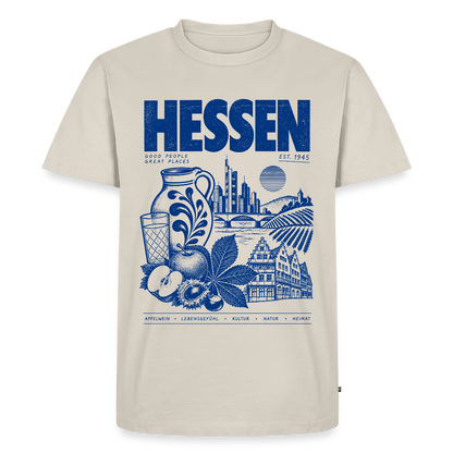Hessen – Männer Premium T-Shirt - Beige