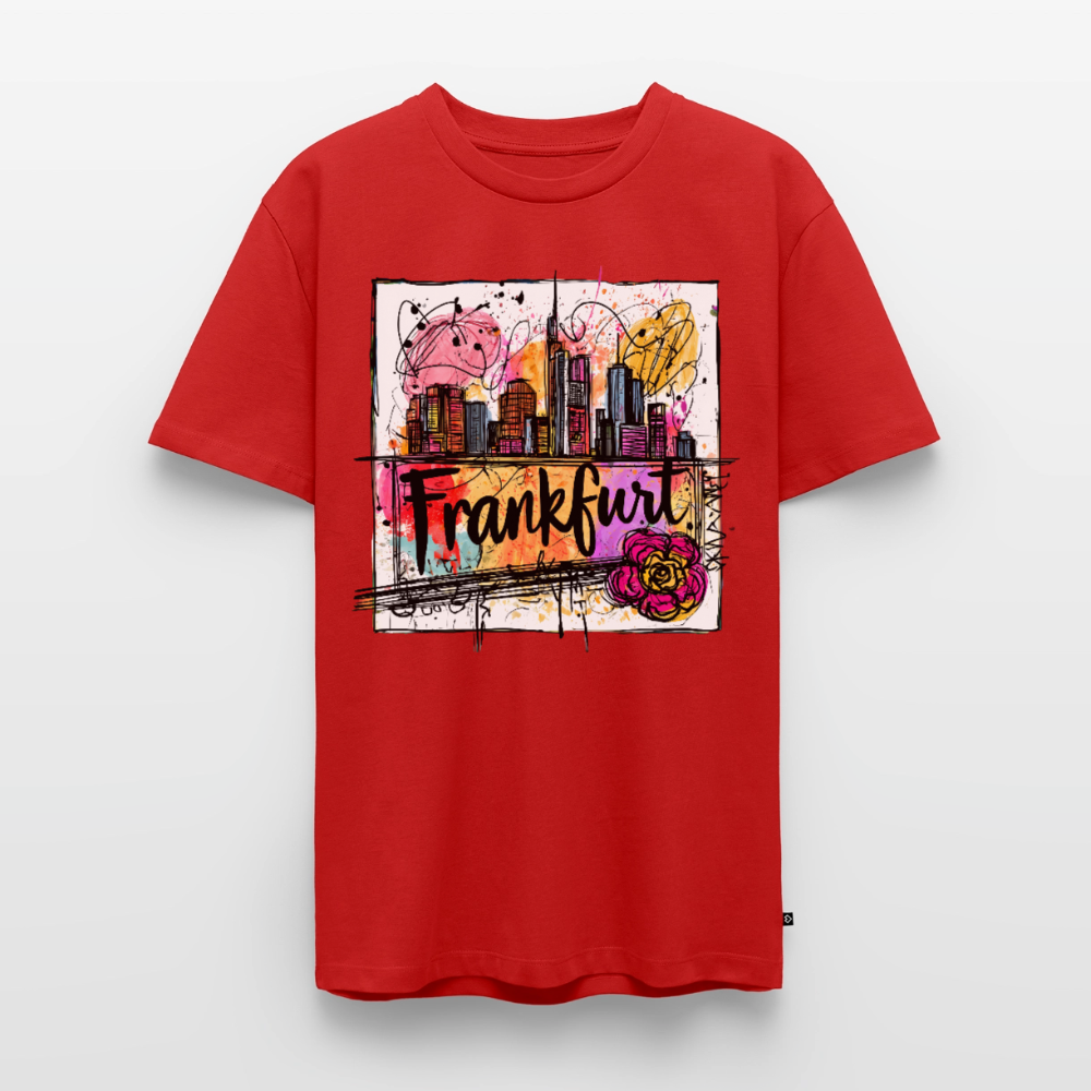 Frankfurt Skyline - Männer Premium T-Shirt - Rot