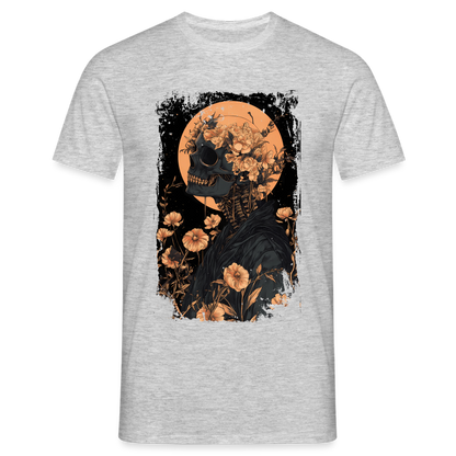 Boho Hippie Skelett im 60er, 70er Jahre Look - Männer T-Shirt - by Artful Alchemist