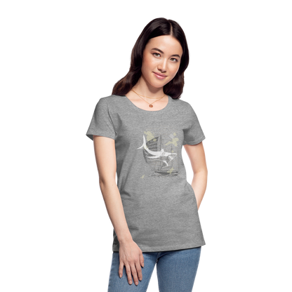 Vintage Steampunk Hai Motiv - Frauen Premium T-Shirts - by Artful Alchemist