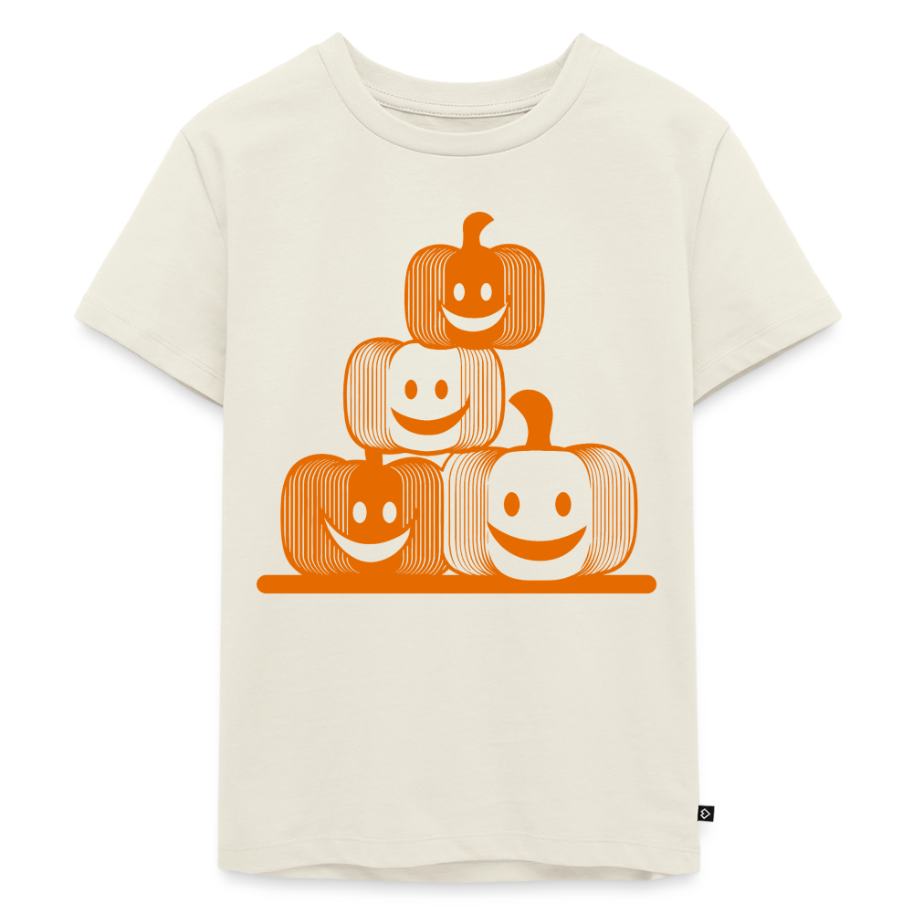 Happy Pumpkin Crew - Kinder Premium T-Shirt - Naturweiß