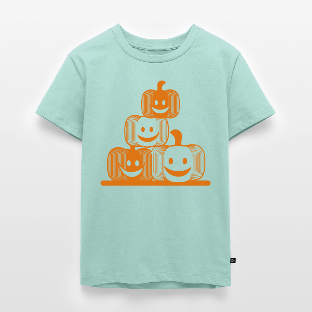 Happy Pumpkin Crew - Kinder Premium T-Shirt - Mint 