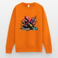 DJ Oktopus – Wenn Tiefsee auf Vinyl trifft - Unisex Pullover - Orange