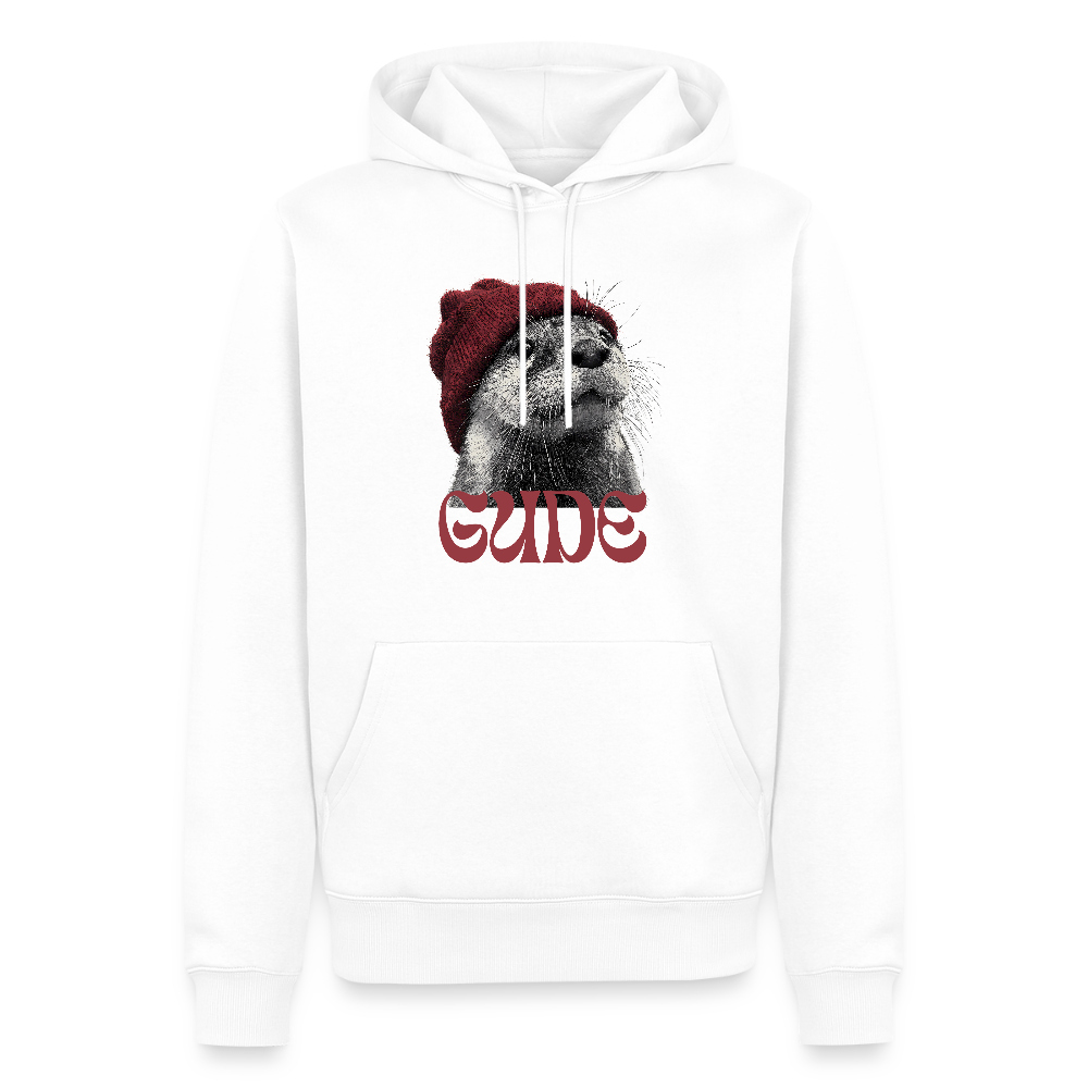 Gude Otter - Männer Premium Bio Hoodie - Weiß