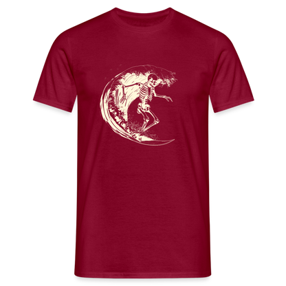 Cooles Surfer Skelett - Männer T-Shirt - by Artful Alchemist