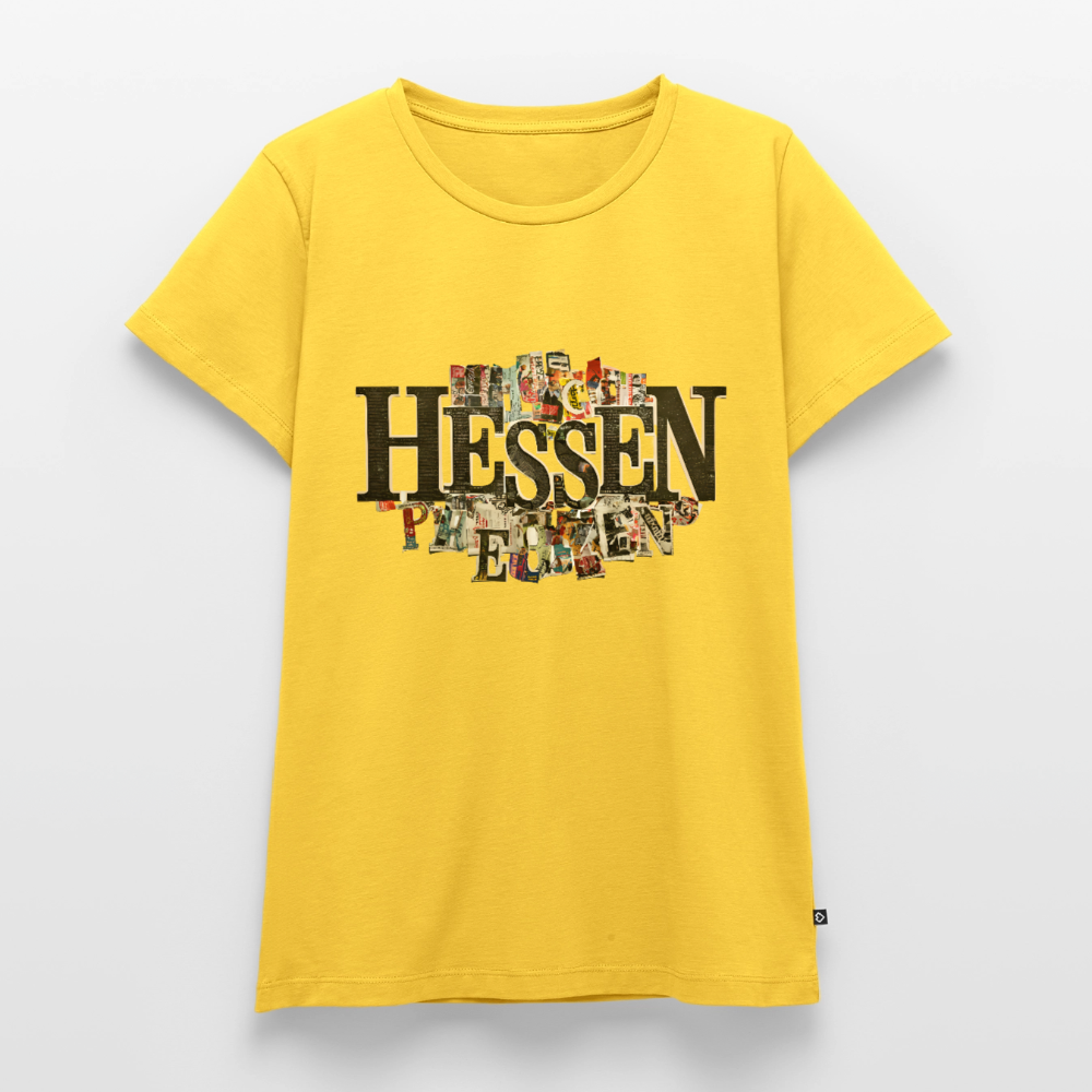 Hessen Collage - Frauen Premium T-Shirt - Sonnengelb