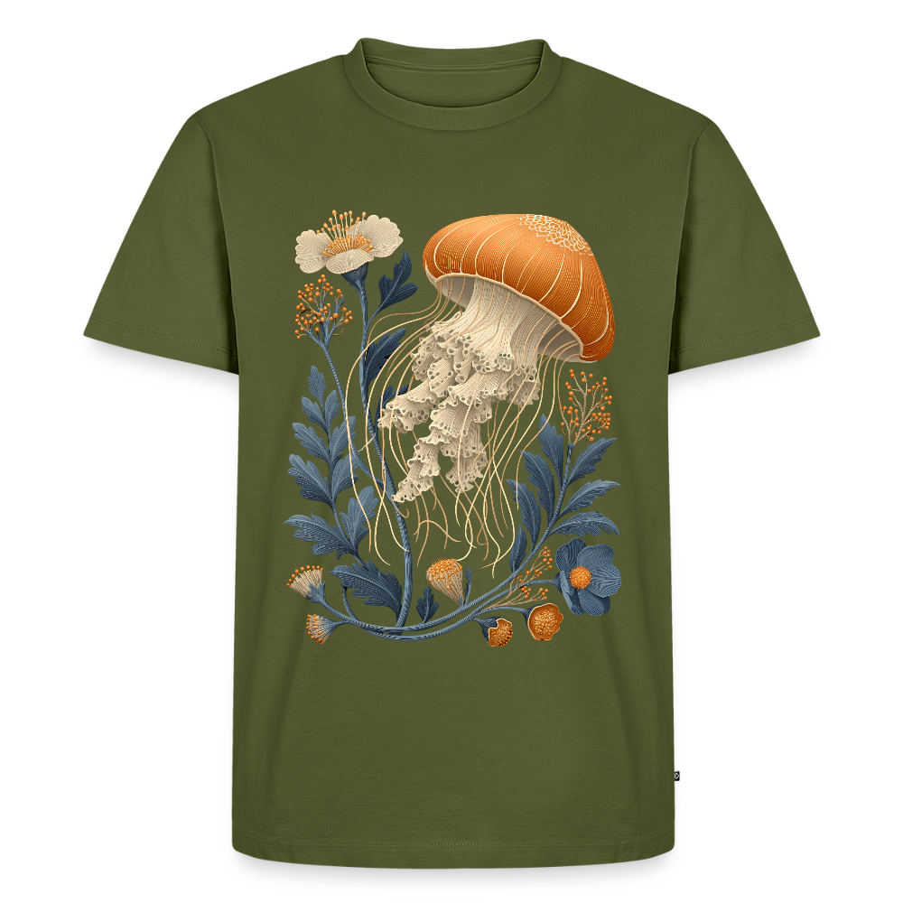 Florale Qualle - Männer Premium T-Shirt - Khaki