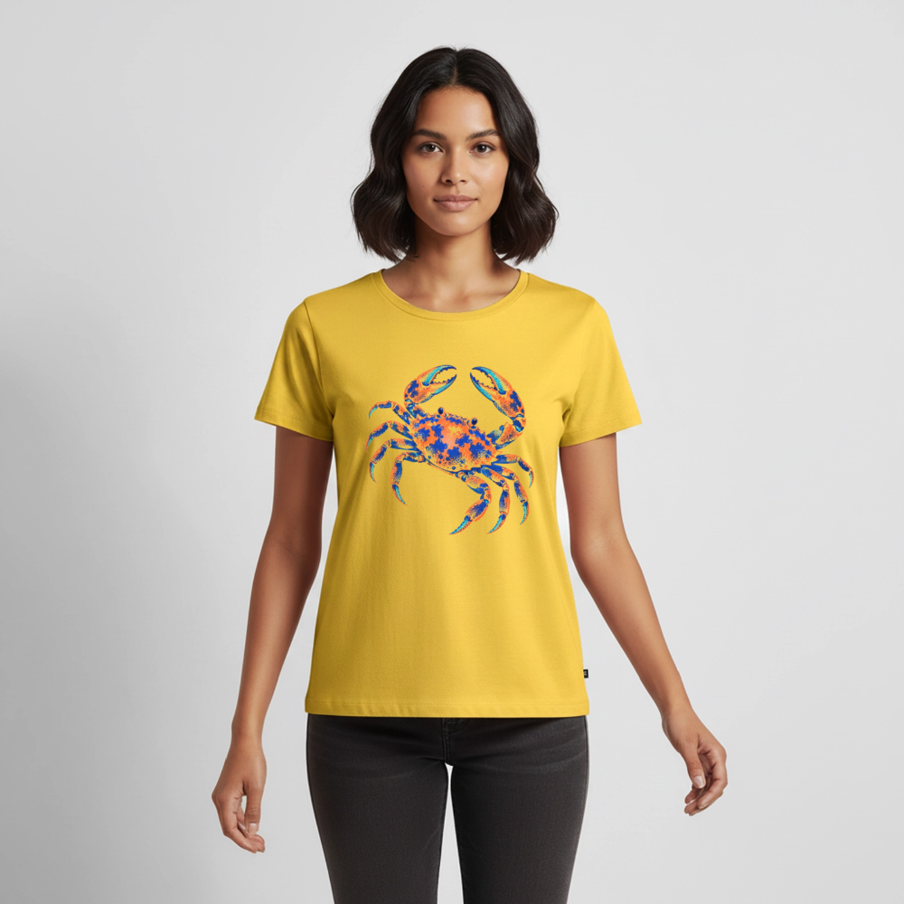 Crab Ink – Frauen Premium T-Shirt - Sonnengelb