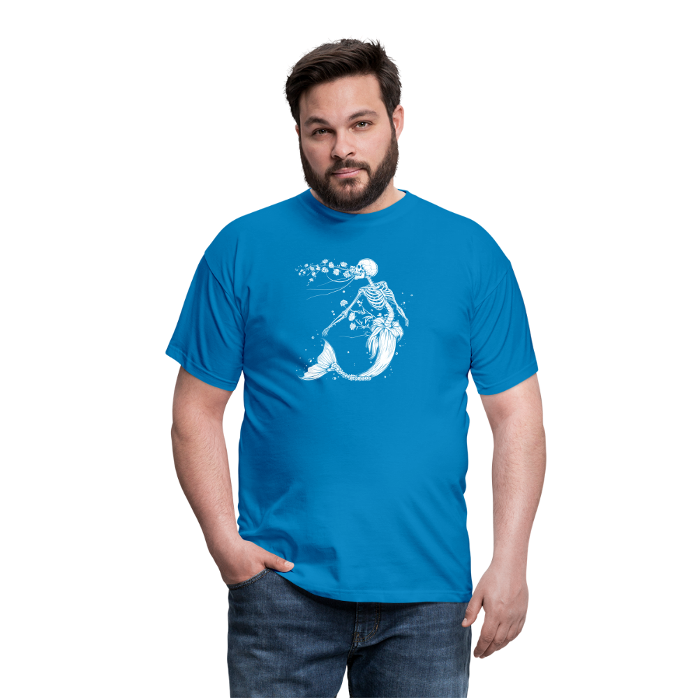 Florale Skelett Meerjungfrau - Männer T-Shirt - Royalblau