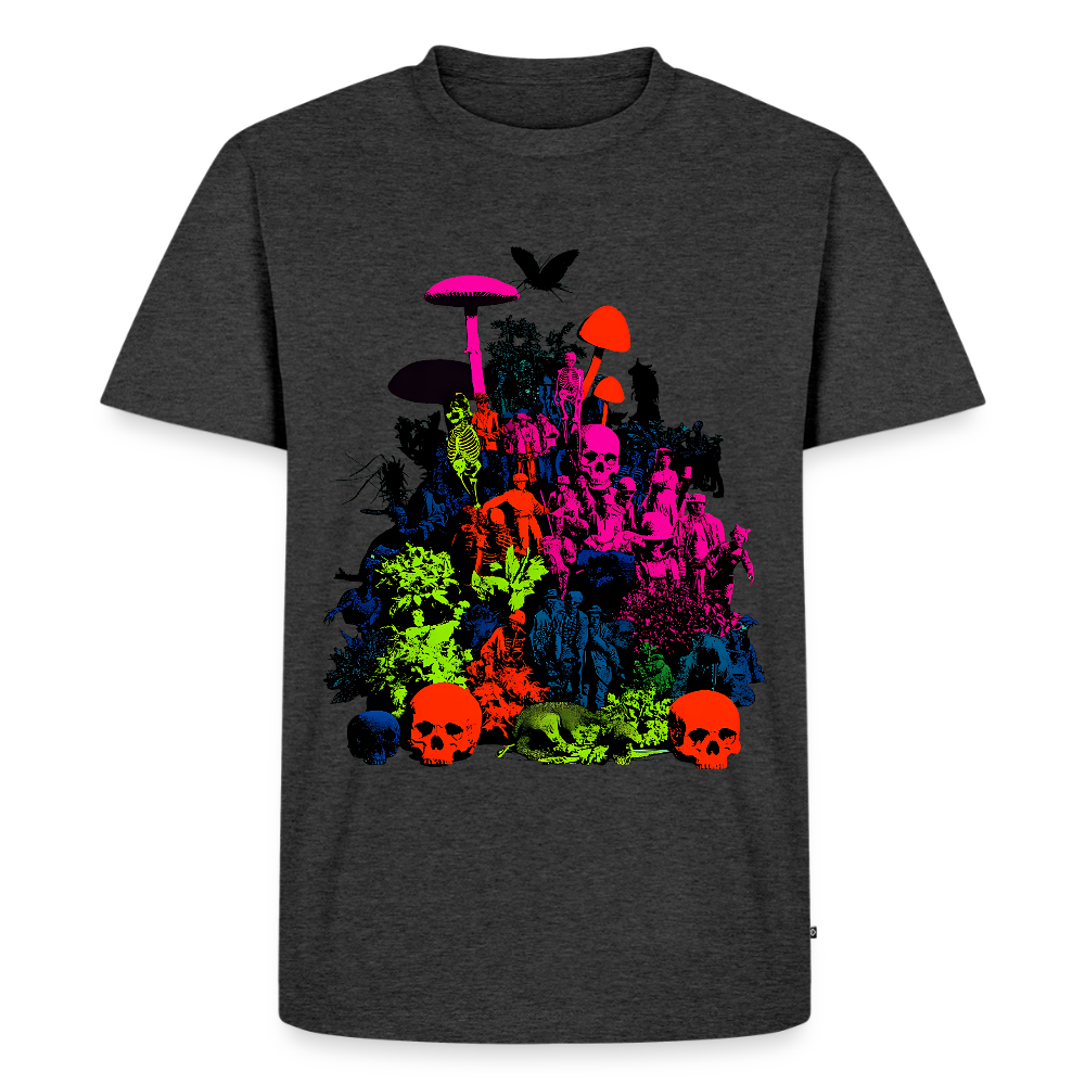 Neon Oddities – Männer Premium T-Shirt - Anthrazit meliert