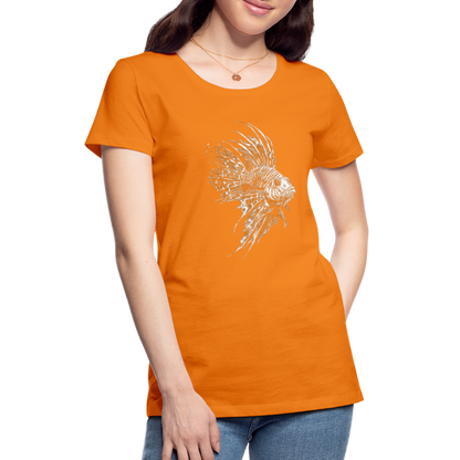 Rotfeuerfisch - Monochrom - Frauen Premium T-Shirt - by Artful Alchemist