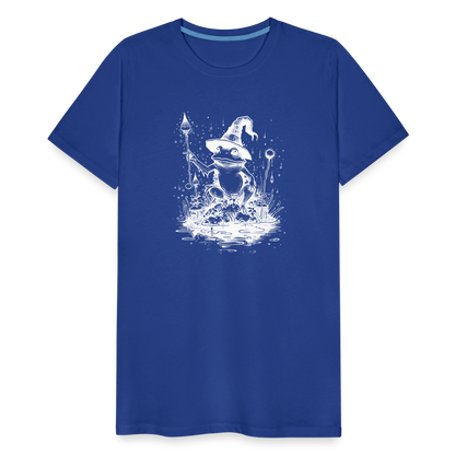 Magischer Frosch mit Zauberhut und Zauberstab - Männer Premium T-Shirt - by Artful Alchemist