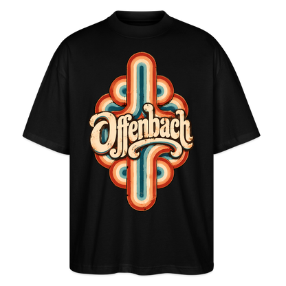 Offenbach Retro – Oversized Unisex Bio T-Shirt - Schwarz