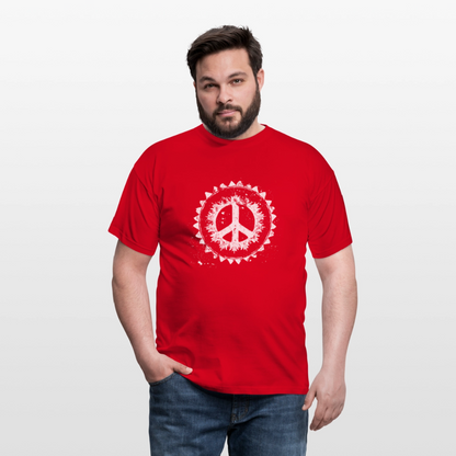 Urban Retro Peace Zeichen - Männer T-Shirt - by Artful Alchemist