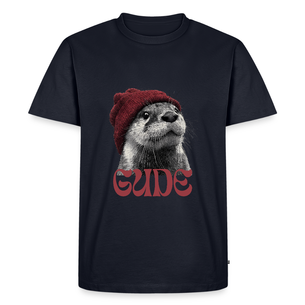 Gude Otter - Männer Premium Bio T-Shirt - Navy