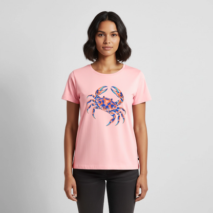 Crab Ink – Frauen Premium T-Shirt - Rosa