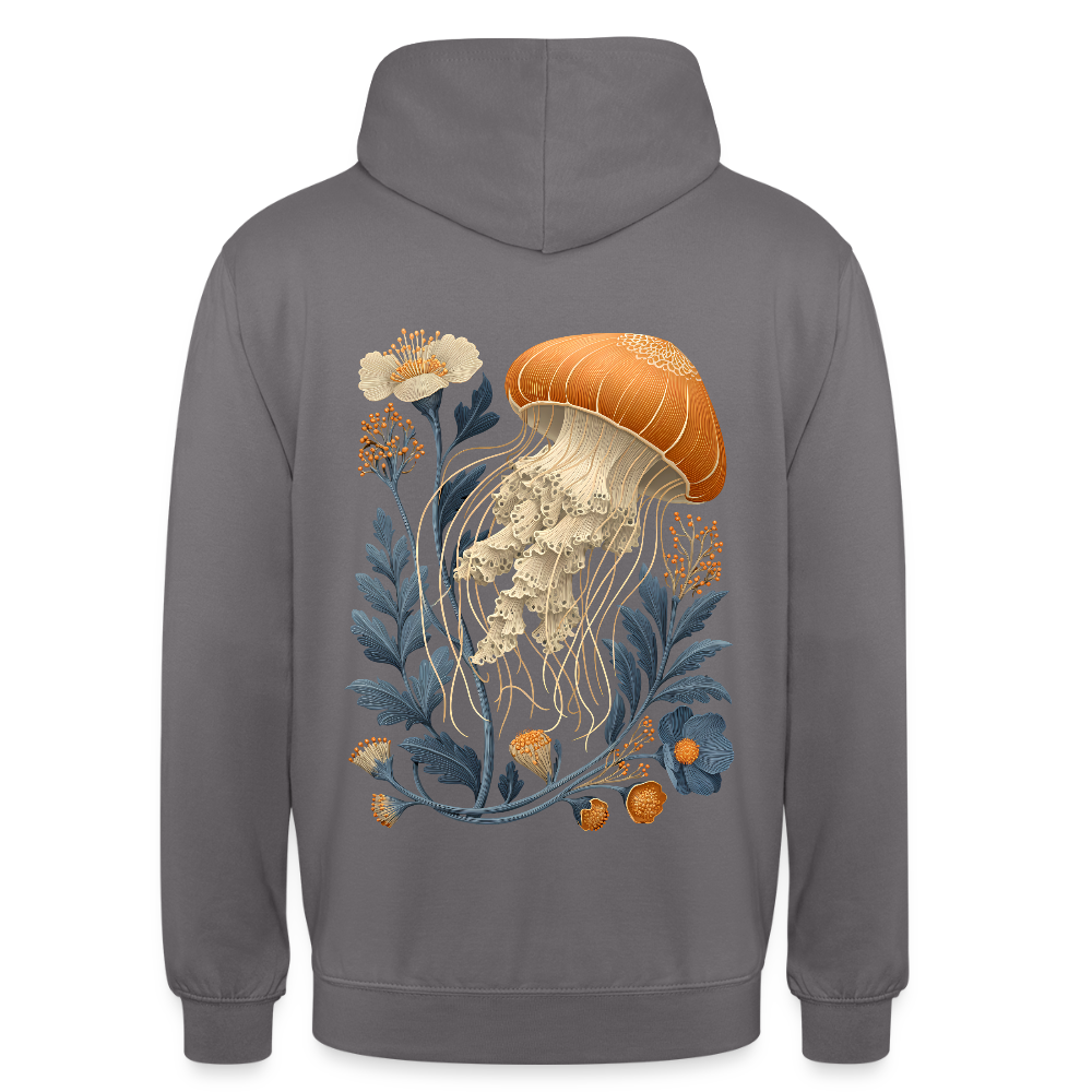 Floral Jellyfish - Unisex Hoodie - by Artful Alchemist