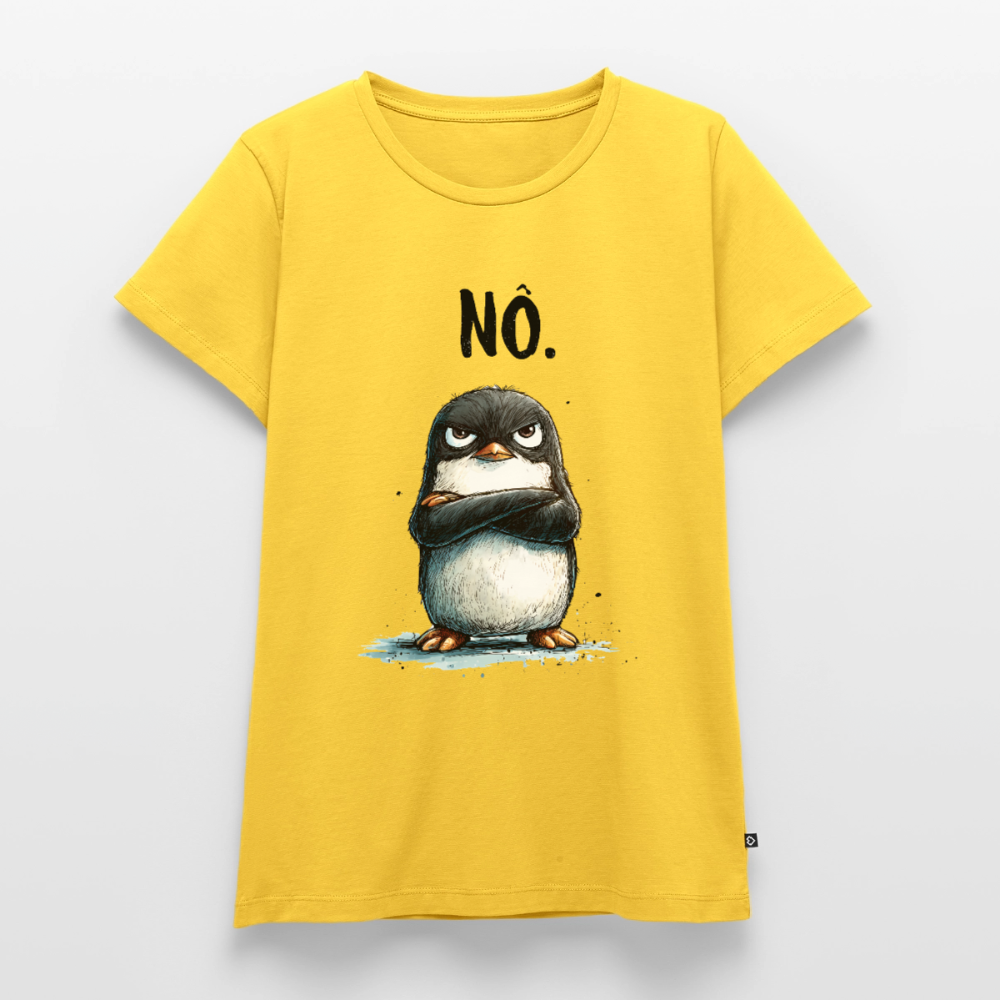 Grumpy Penguin – „NÖ.“ - Frauen Premium T-Shirt - by Artful Alchemist
