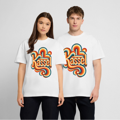 Kassel Retro – Oversized Unisex Bio T-Shirt - Weiß