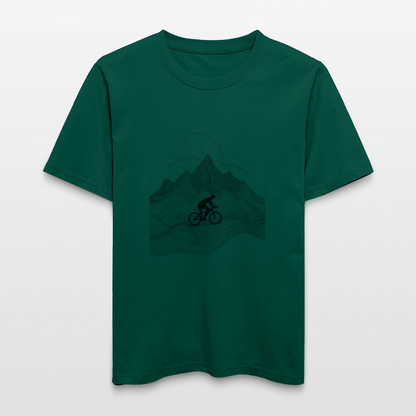 Radfahrer in den Bergen - Stanley/Stella Relaxed Fit Unisex Bio-T-Shirt Sparker - by Artful Alchemist
