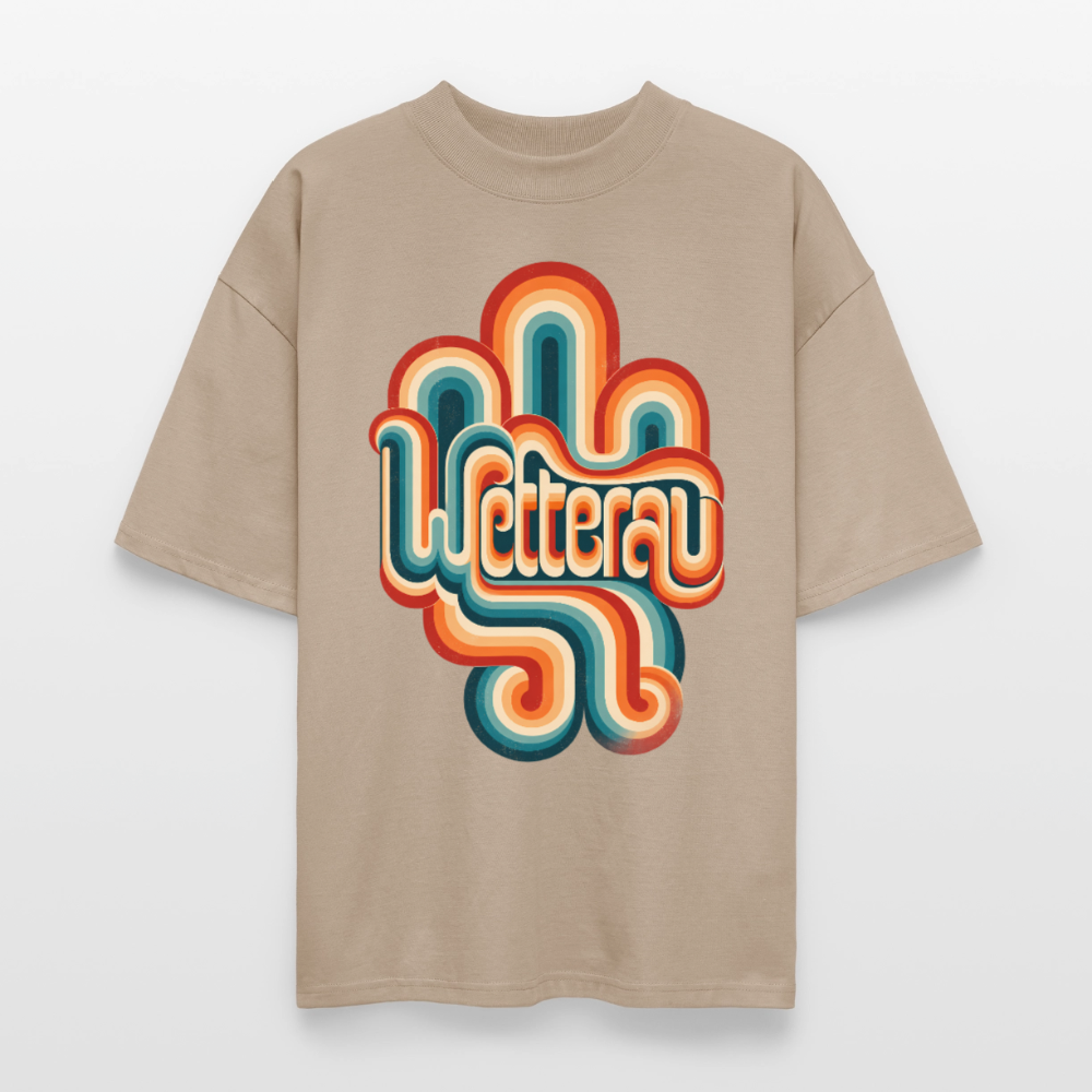 Wetterau Retro – Oversized Unisex Bio T-Shirt - Steingrau
