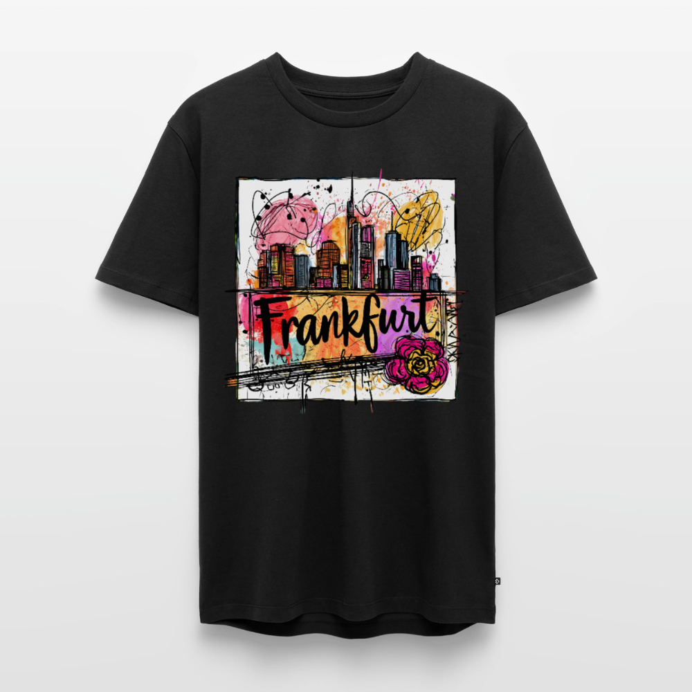 Frankfurt Skyline - Männer Premium T-Shirt - Schwarz