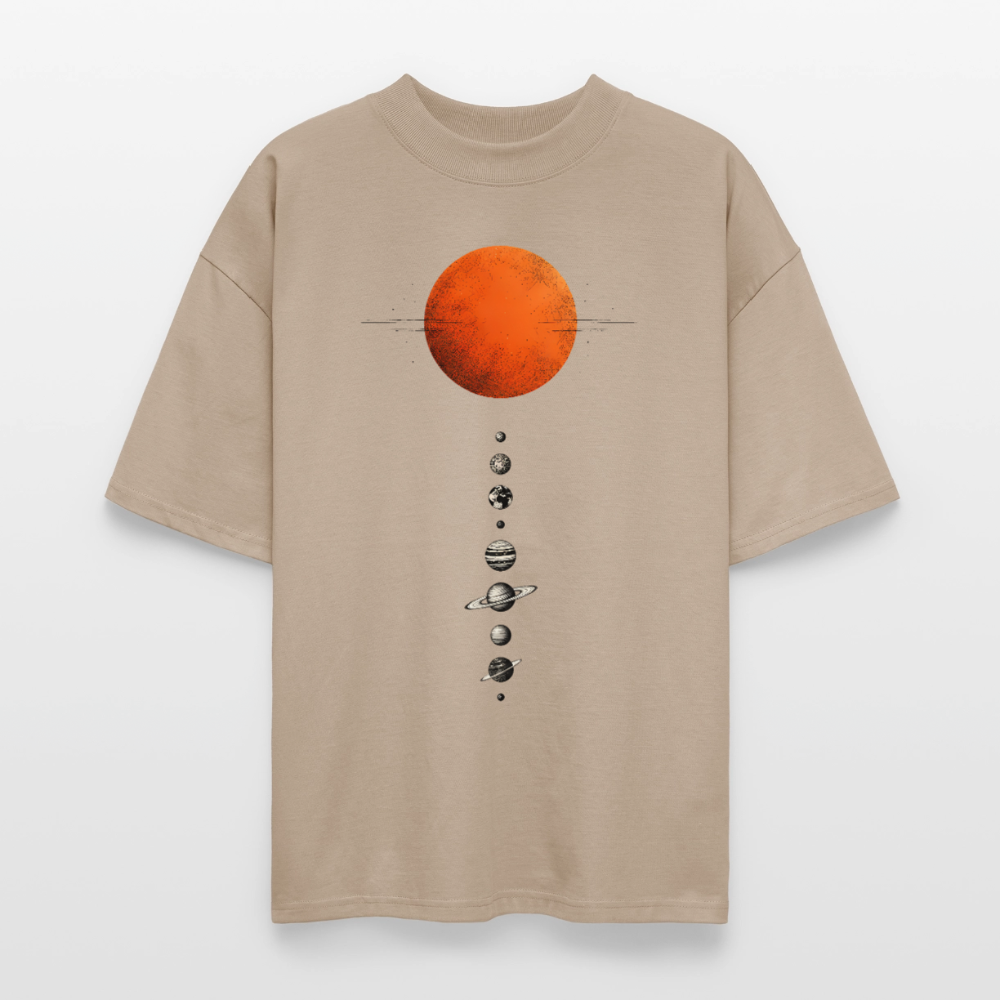 Sonnensystem - Oversized Unisex Bio T-Shirt Blaster 2.0 - by Artful Alchemist