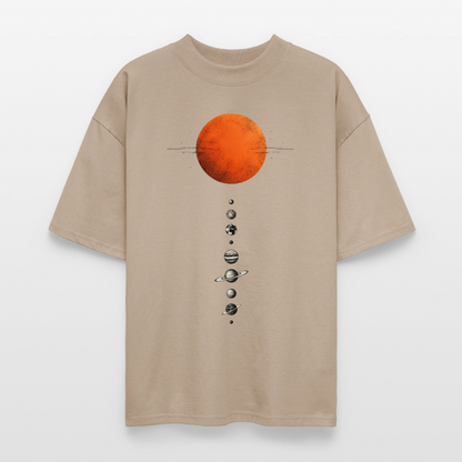 Sonnensystem - Oversized Unisex Bio T-Shirt Blaster 2.0 - by Artful Alchemist