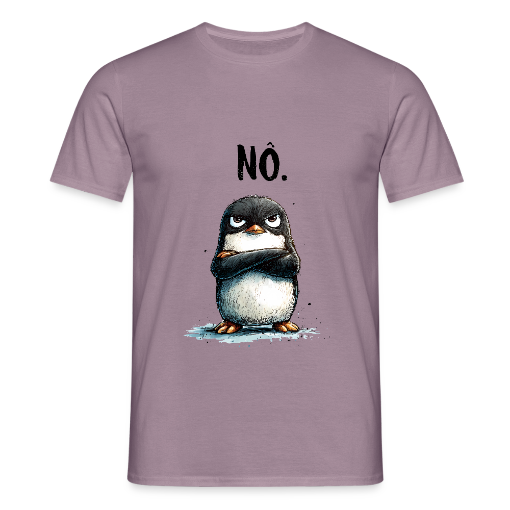 Grumpy Penguin "Nö" - Männer T-Shirt - by Artful Alchemist